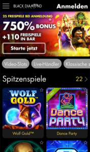 Black Diamond Casino Mobile Startseite