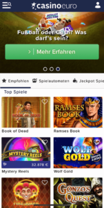 Casinoeuro Mobile Startseite