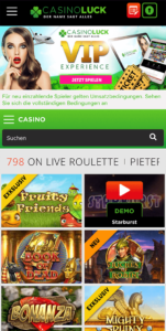 Casinoluck Mobile Starseite